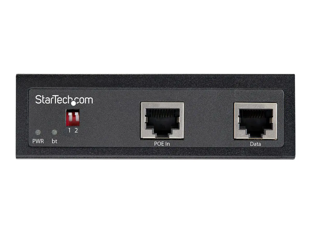 StarTech Industrieller Gigabit PoE Splitter - 90W Hochgeschwindigkeits Power-over-Ethernet PoE+++ Splitter - 12-48V DC - PoE-Splitter (DIN-Schienenmontage möglich) - 90 Watt - Ausgangsanschlüsse: 2