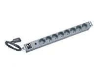 ONLINE USV Steckdosenleiste (Rack - einbaufähig) - Eingabe, Eingang IEC 60320 C14 - Ausgangsanschlüsse: 8 (power CEE 7/7) KG10A8SCH-RACK