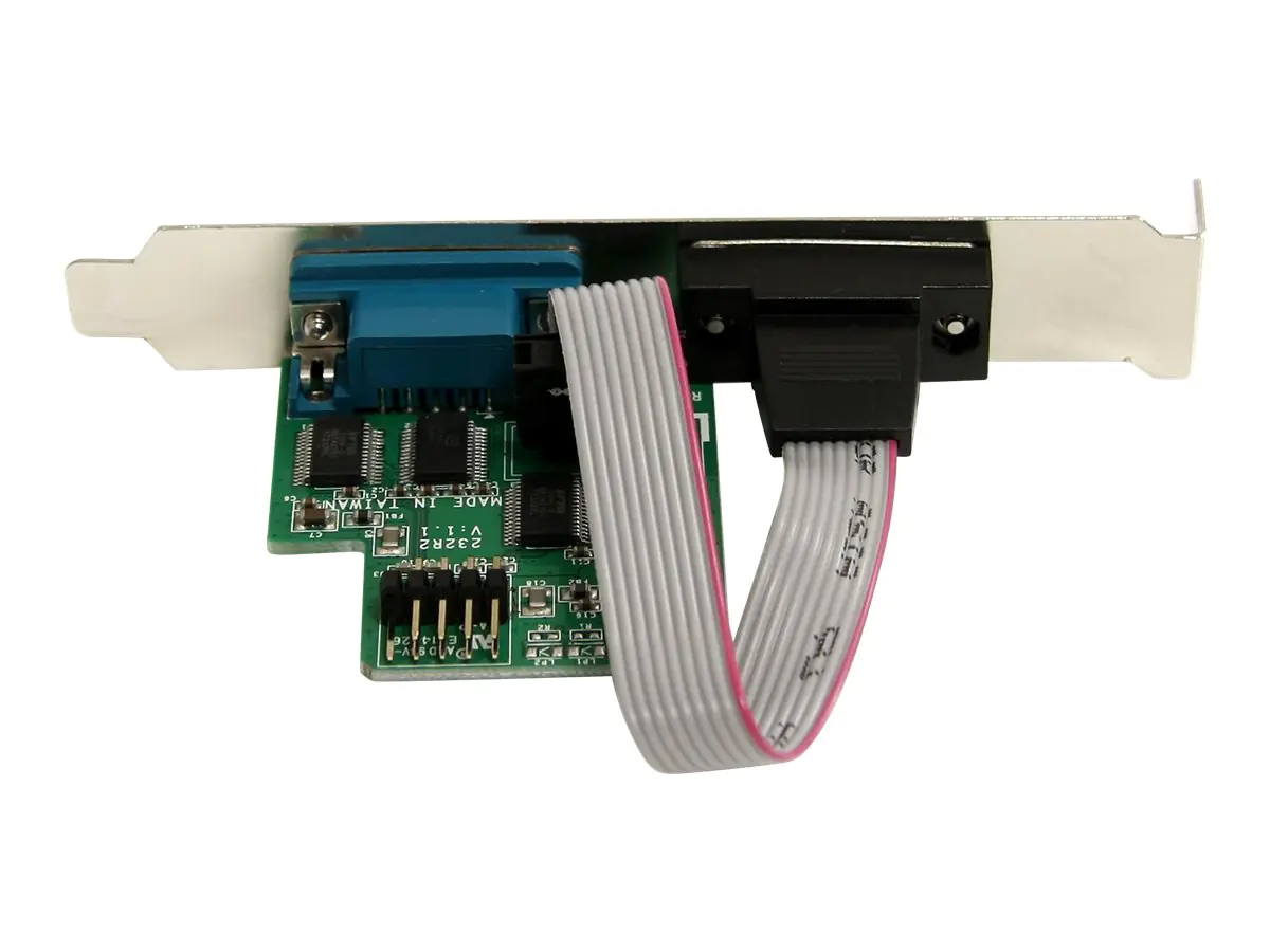 StarTech 61cm interner USB Mainboard Header auf Seriell RS232 Adapter - IDC auf RS-232/DB9 Slotblech Adapter - Serieller Adapter - USB - RS-232 x 2