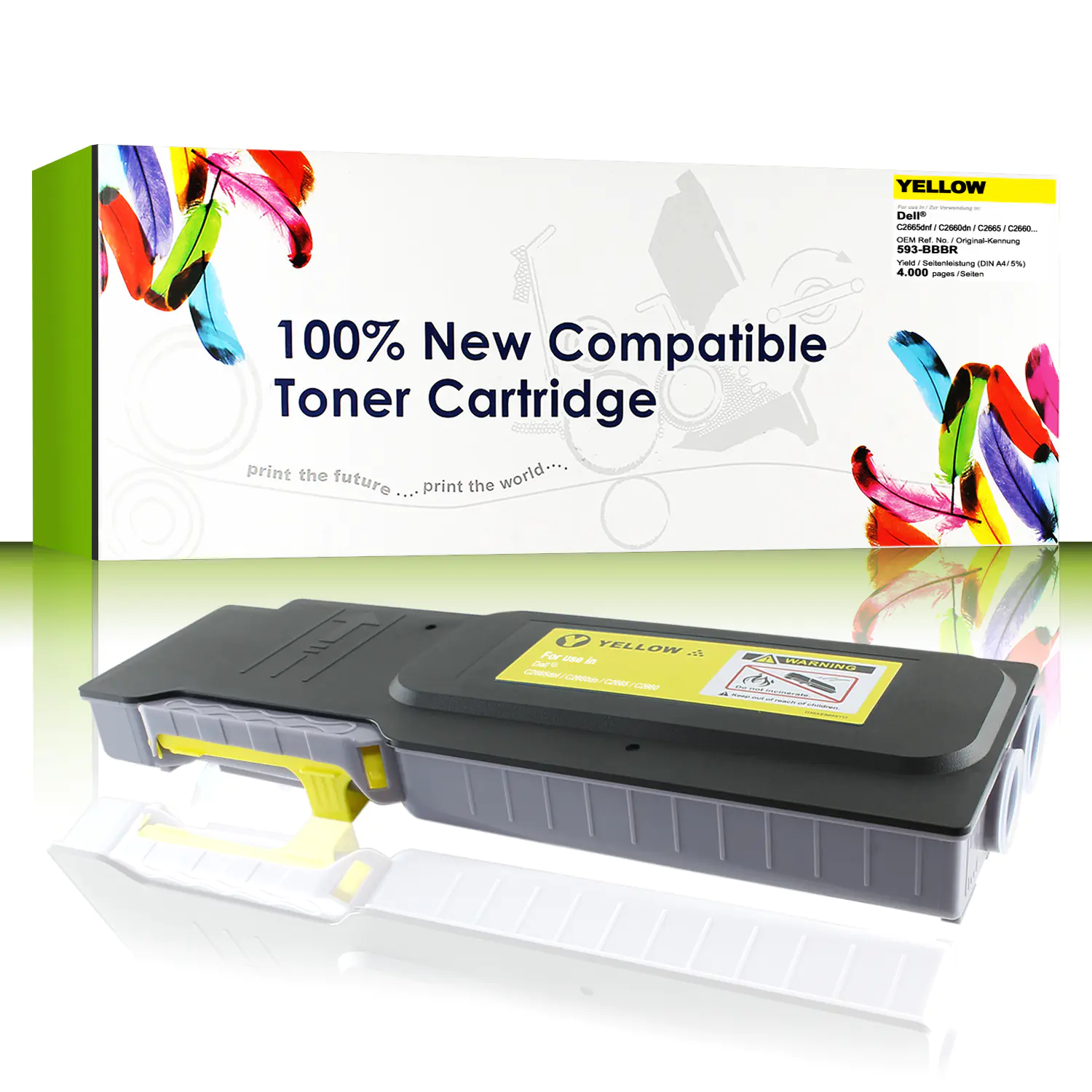 Cartridgeweb Toner kompatibel zu Dell 593-BBBR YR3W3 gelb 4.000 Seiten 1 Stück Cartridgeweb Toner kompatibel zu Dell 593-BBBR YR3W3 gelb 4.000 Seiten 1 Stück