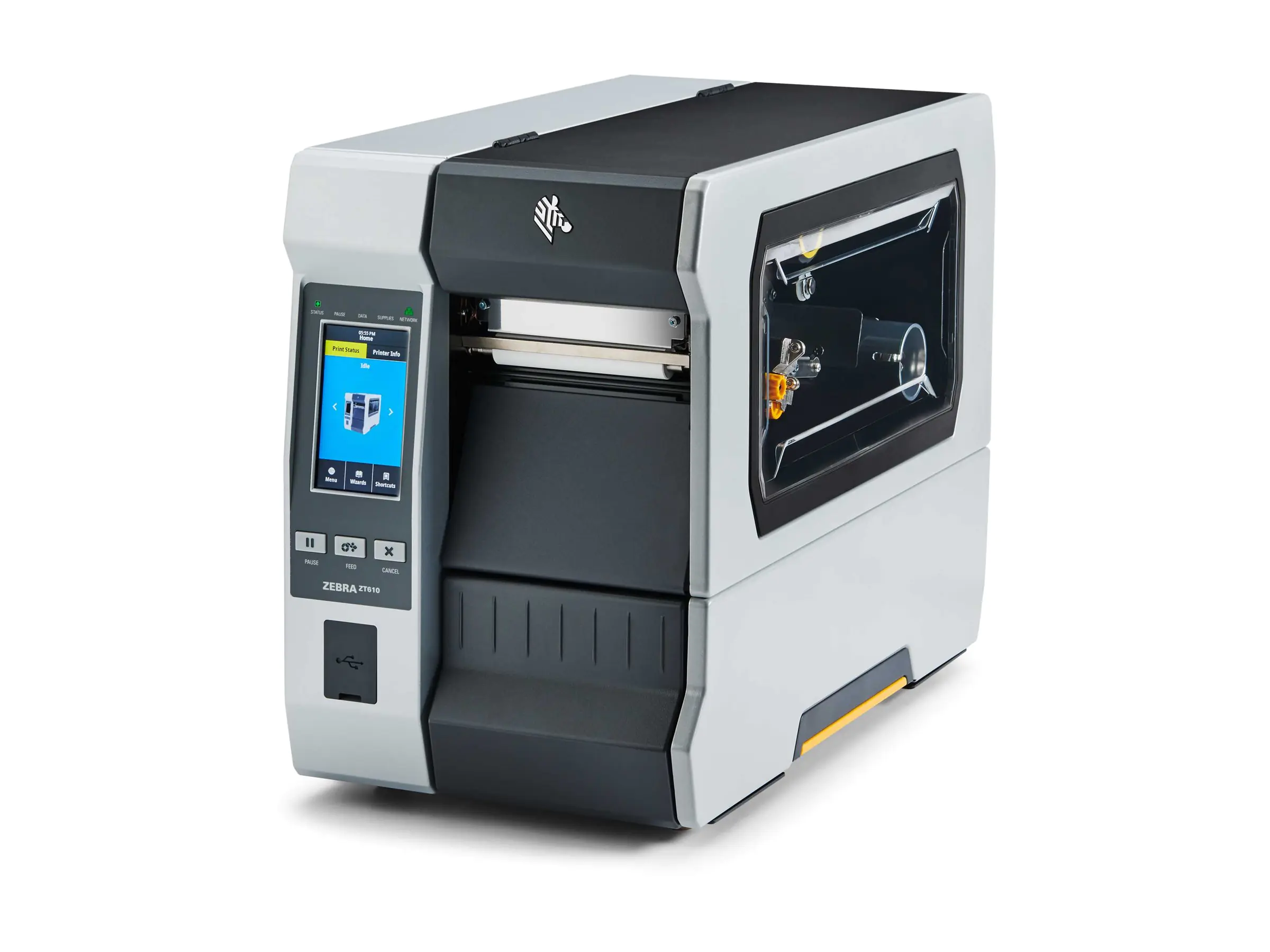 Zebra ZT610 - Etikettendrucker - Thermodirekt / Thermotransfer - Rolle (11,4 cm) - 300 dpi - bis zu 356 mm/Sek. - USB 2.0, seriell, Gigabit LAN, USB-Host, Bluetooth 4.0