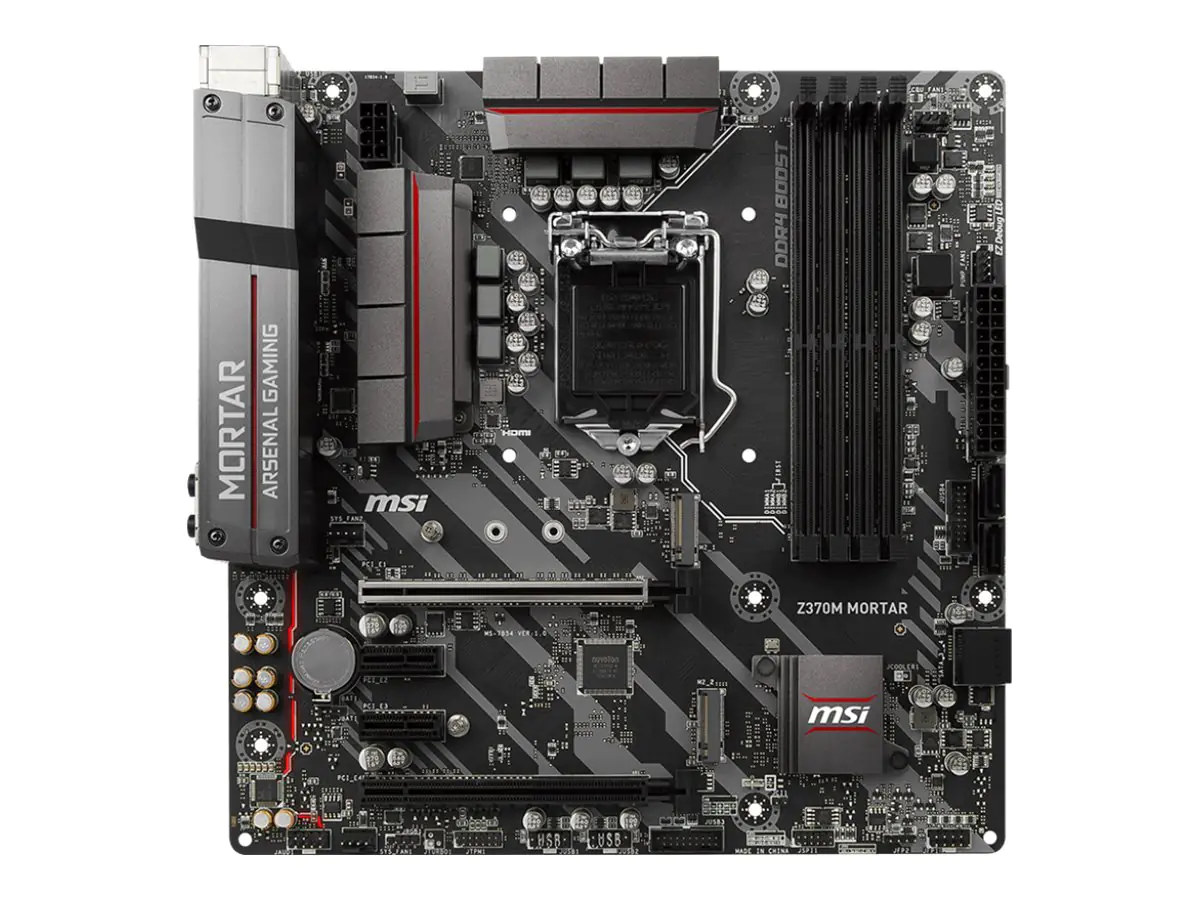 MSI Z370M MORTAR - Motherboard - micro ATX - LGA1151 Socket - Z370 - USB 3.1 Gen 1 - Gigabit LAN - Onboard-Grafik (CPU erforderlich)