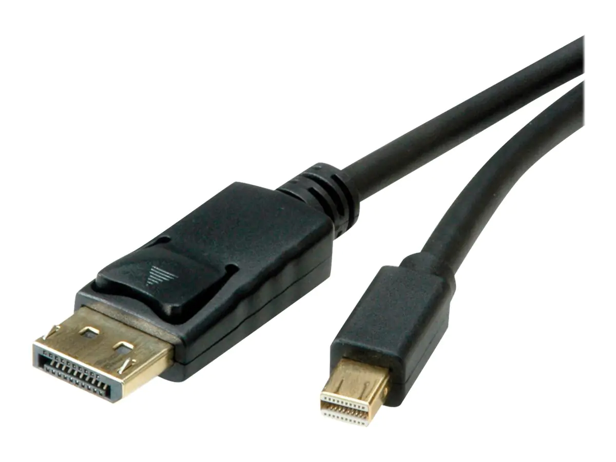 Roline - DisplayPort-Kabel - Mini DisplayPort (M) zu DisplayPort (M) - DisplayPort 1.4 - 1 m - Schwarz
