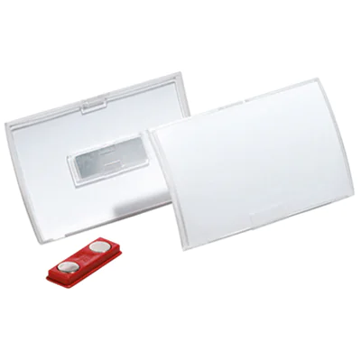 DURABLE Namensschild Click Fold 821519 90x54mm tr 10 St./Pack.