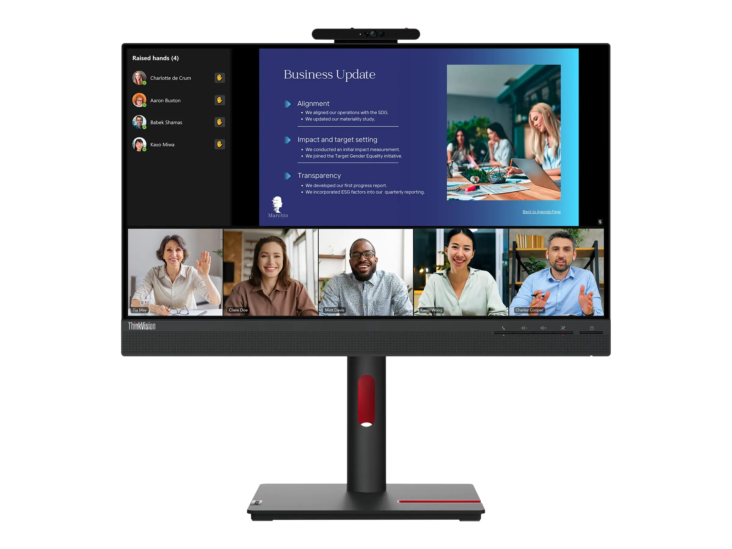 Lenovo ThinkVision T24v-30 - LED-Monitor - 61 cm (24") 63D8MAT3EU