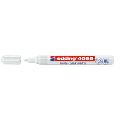 edding Kreidemarker 4095 4-4095049 2-3mm Rundspitze weiß edding Kreidemarker 4095 4-4095049 2-3mm Rundspitze weiß