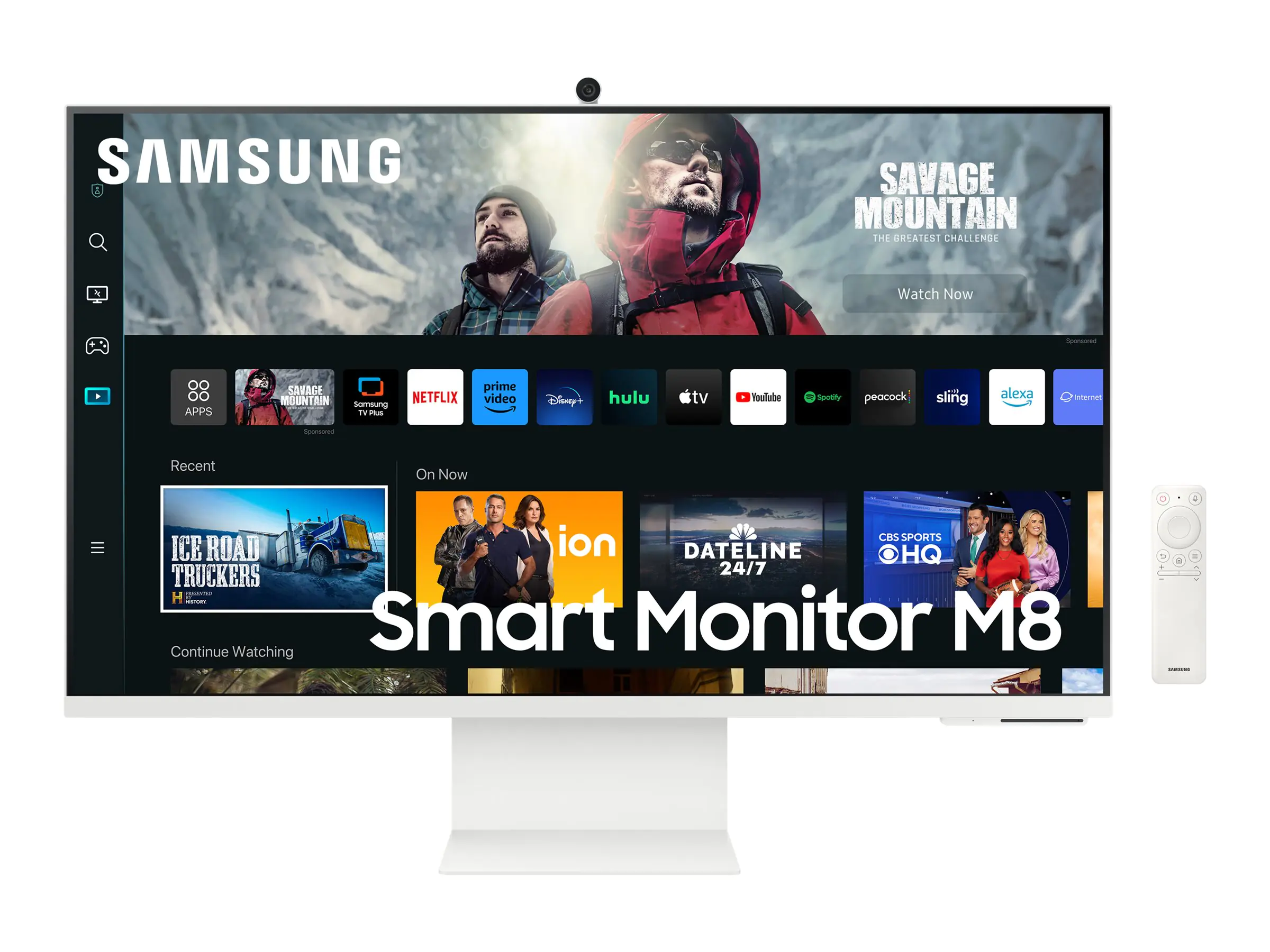 Samsung S32CM801UU - M80C Series - LED-Monitor - Smart - 80 cm (32") - 3840 x 2160 4K @ 60 Hz - VA - 400 cd/m² - 3000:1 - HDR10+ - 4 ms - HDMI, USB-C - Lautsprecher - weiß