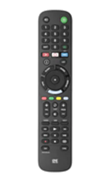 One for All TV Replacement Remotes URC 4912, TV, IR Wireless, Drucktasten, Schwarz URC4912