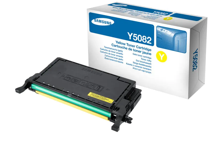 Samsung CLT-Y5082S - Low Yield - Gelb - Original - Tonerpatrone - für CLP-620ND, 670N, 670ND; CLX-6220FX, 6250FX Samsung CLT-Y5082S - Low Yield - Gelb - Original - Tonerpatrone - für CLP-620ND, 670N, 670ND; CLX-6220FX, 6250FX