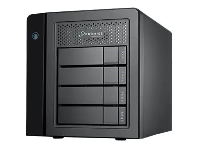 Promise Pegasus32 R4 - Festplatten-Array - 16 TB - 4 Schächte (SATA-600) - HDD 4 TB x 4 - Thunderbolt 3, USB 3.2 Gen 2 (extern)