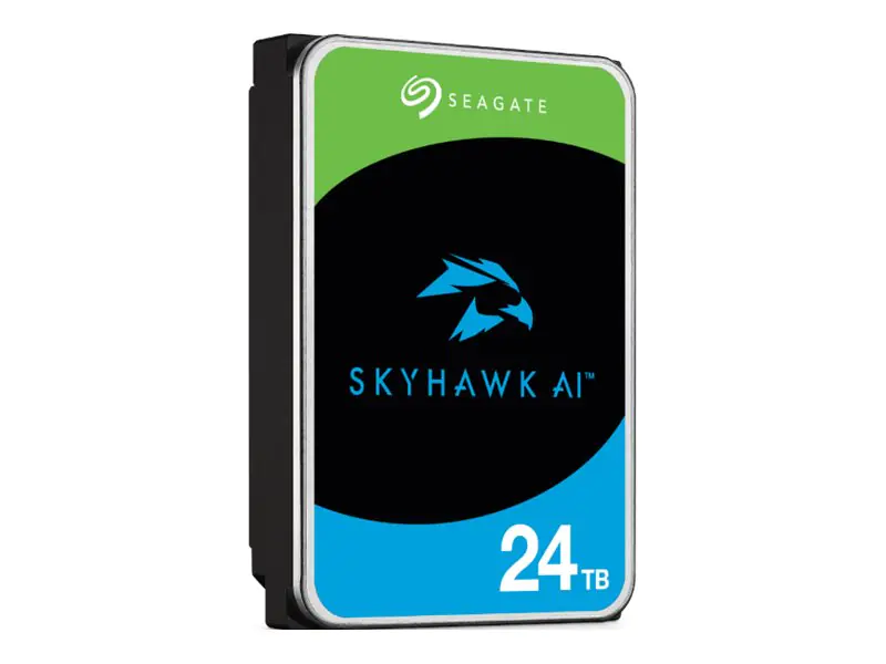Seagate SkyHawk AI ST24000VE002 - Festplatte - 24 TB - intern - 3.5" (8.9 cm) - SATA 6Gb/s - Puffer: 512 MB - mit 3 Jahre Seagate Rescue Datenwiederherstellung