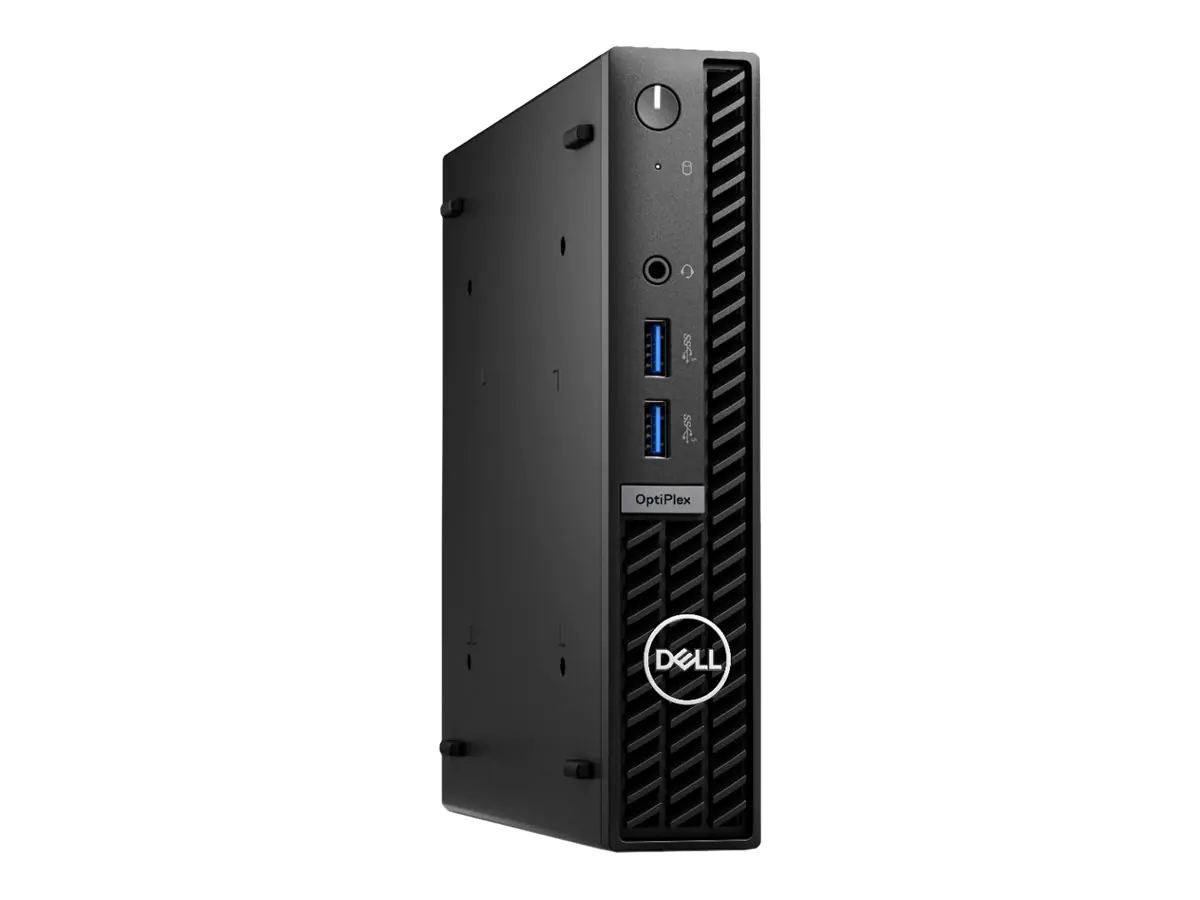 Dell OptiPlex 7010 (version 2023) - Micro - Core i3 13100T / 2.5 GHz - RAM 8 GB - SSD 256 GB - NVMe, Class 35 - UHD Graphics 730 - 1GbE, Bluetooth, Wi-Fi 6E - WLAN: Bluetooth, 802.11a/b/g/n/ac/ax (Wi-Fi 6E) - Win 11 Pro - Monitor: keiner - Schwarz - BTS -