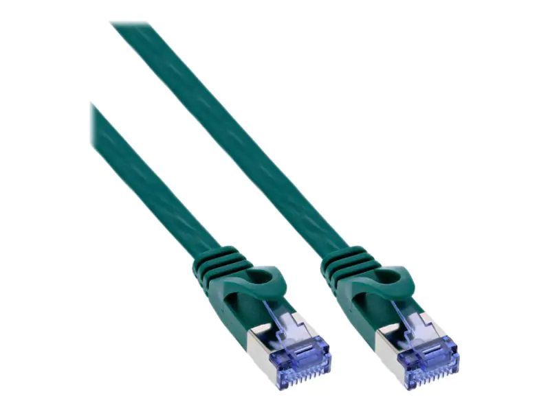 InLine - Patch-Kabel - RJ-45 (M) zu RJ-45 (M) - 2 m - U/FTP, PiMF - CAT 6a - geformt, flach - grün InLine - Patch-Kabel - RJ-45 (M) zu RJ-45 (M) - 2 m - U/FTP, PiMF - CAT 6a - geformt, flach - grün