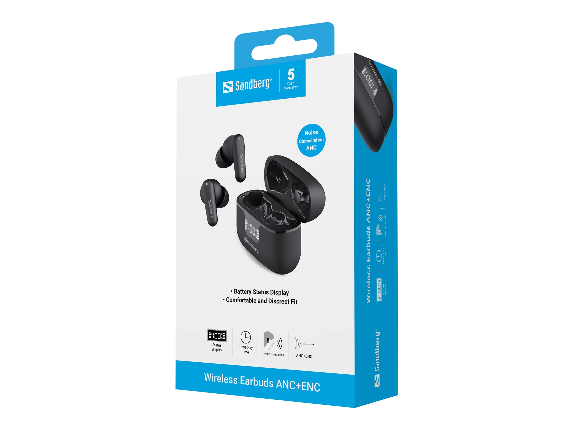 SANDBERG Wireless Earbuds ANC+ENC - Kopfhörer - 20 KHz