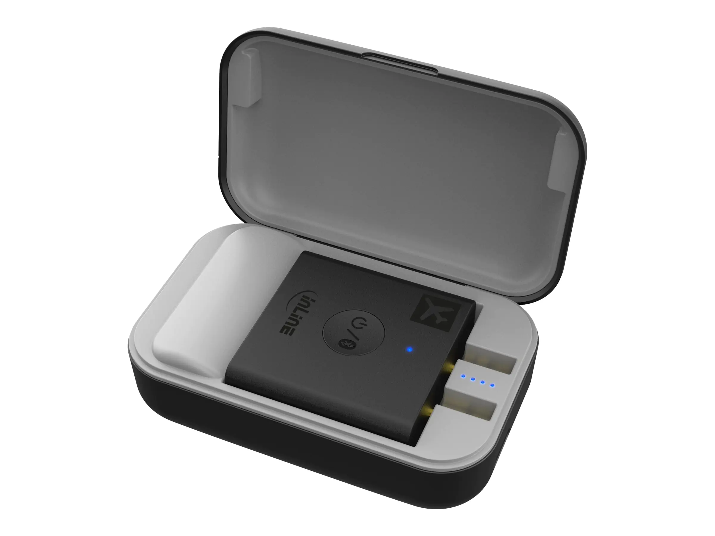 InLine Flight Audio Adapter - Bluetooth-Adapter für Digital Player - Schwarz