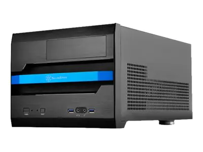 SilverStone SUGO SG12 - Tower - micro ATX - keine Spannungsversorgung (ATX / PS/2) - Schwarz - USB/Audio
