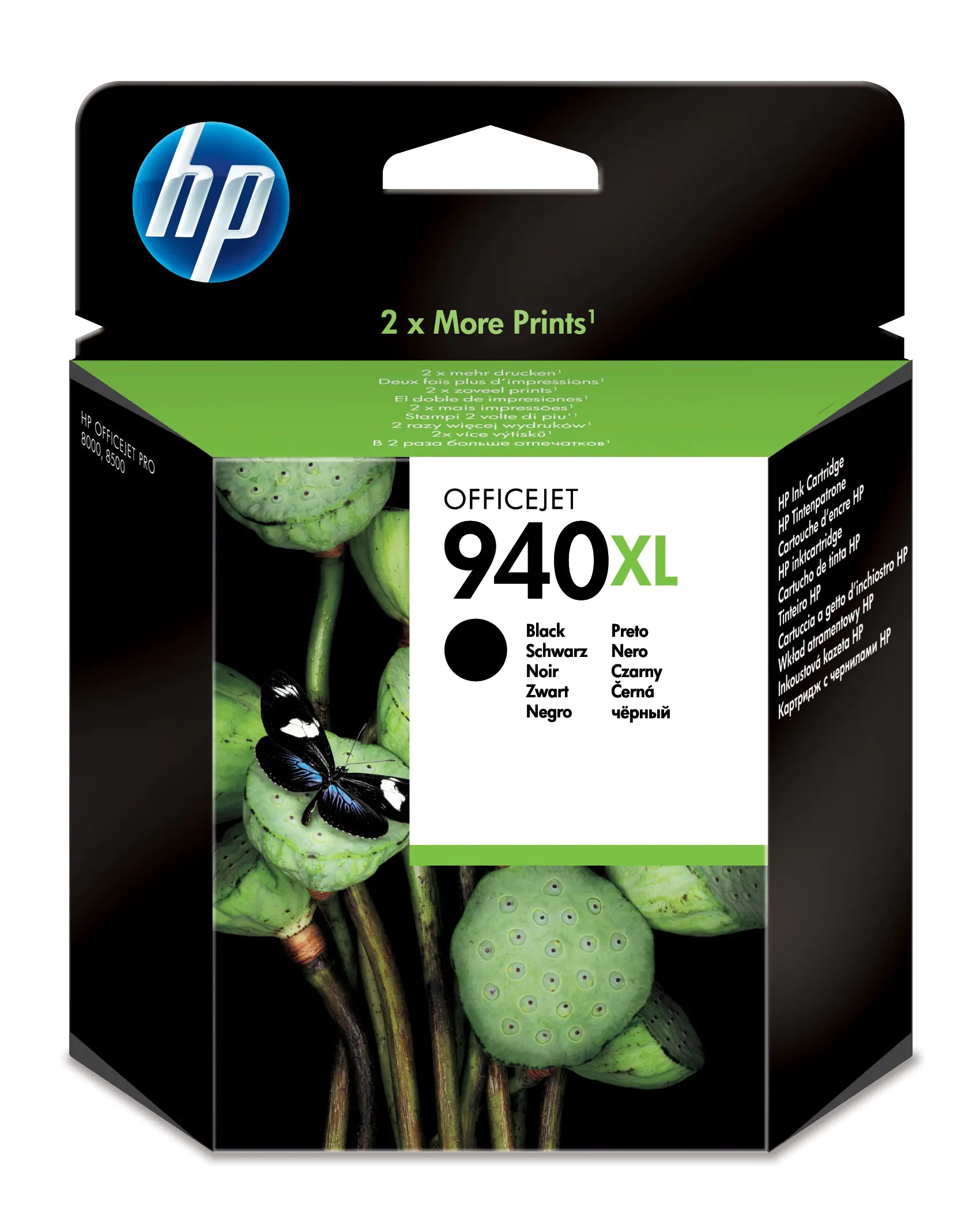 HP 940XL - 49 ml - Hohe Ergiebigkeit - Schwarz - original - Officejet - Tintenpatrone - für Officejet Pro 8000, 8500, 8500 A909a, 8500A, 8500A A910a, 8500A A910d HP 940XL - 49 ml - Hohe Ergiebigkeit - Schwarz - original - Officejet - Tintenpatrone - für Officejet Pro 8000, 8500, 8500 A909a, 8500A, 8500A A910a, 8500A A910d