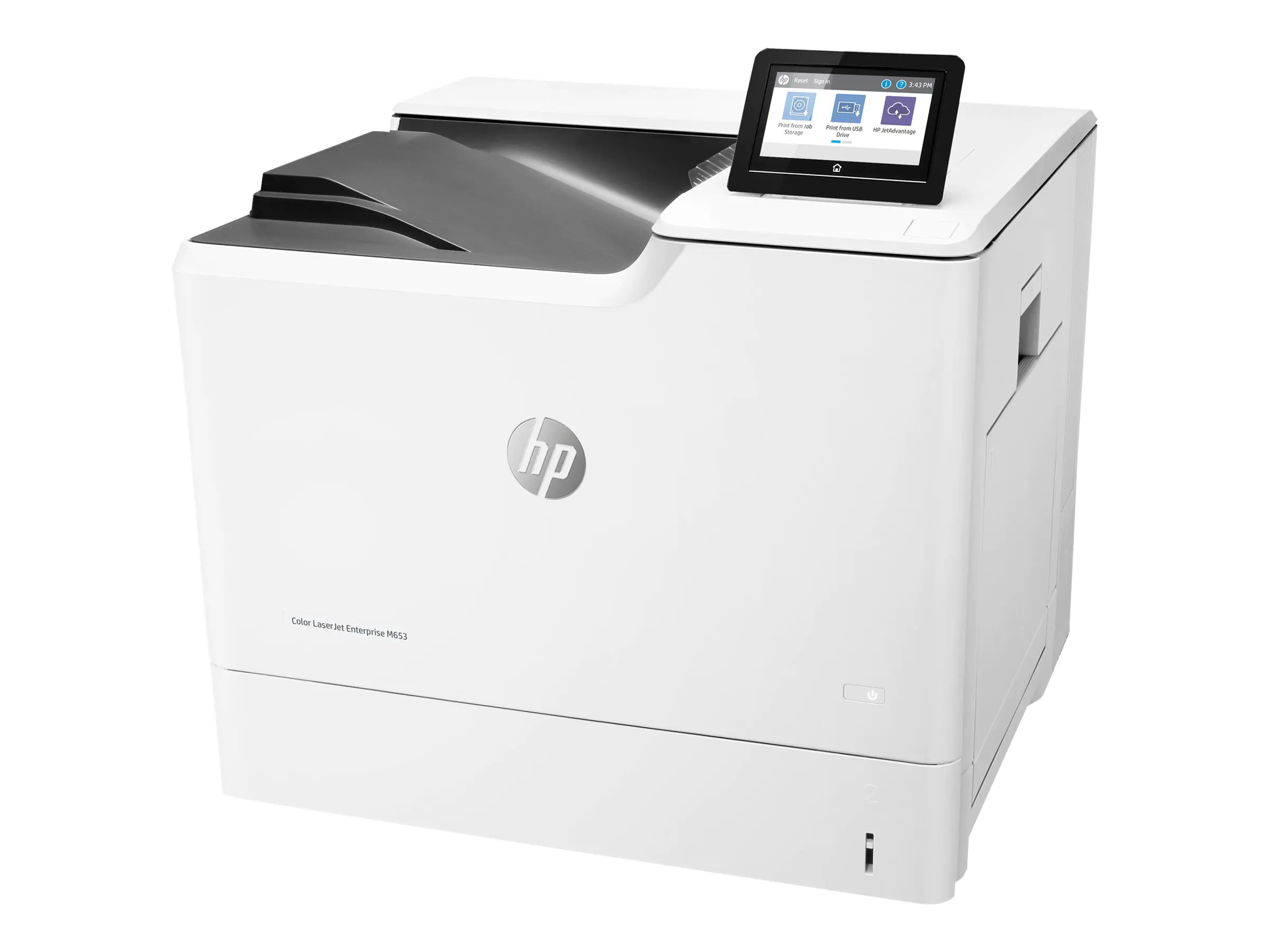 HP Color LaserJet Enterprise M653dn - Drucker - Farbe - Duplex - Laser - A4/Legal - 1200 x 1200 dpi - bis zu 56 Seiten/Min. (einfarbig)/ bis zu 56 Seiten/Min. (Farbe) - Kapazität: 650 Blätter - USB 2.0, Gigabit LAN, USB 2.0-Host
