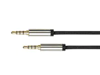 PYTHON Audio Anschlusskabel High-Quality 4-poliger 3.5mm Klinkenstecker beidseitig - Kabel - Audio/Multimedia
