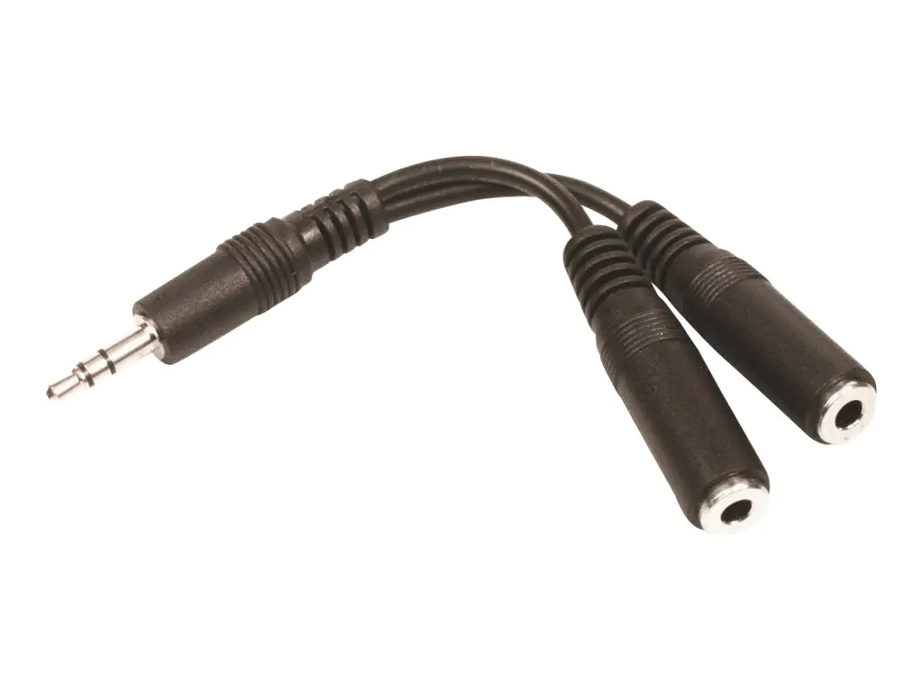 Sandberg - Audio-Adapter - mini-phone stereo 3.5 mm weiblich zu mini-phone stereo 3.5 mm männlich - Schwarz