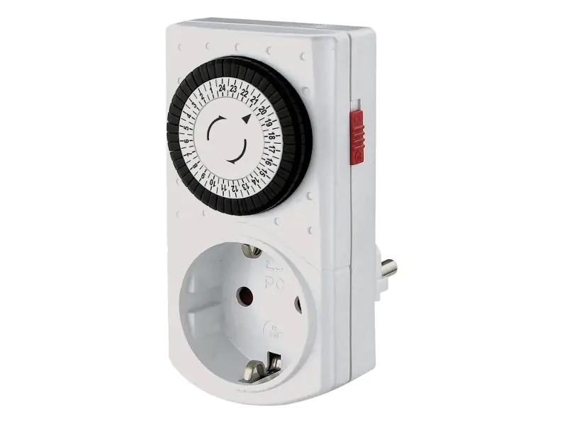 Bachmann Mini Time switch mechanical - Automatischer Netzschalter - Wechselstrom 230 V - 3680 Watt - weiß