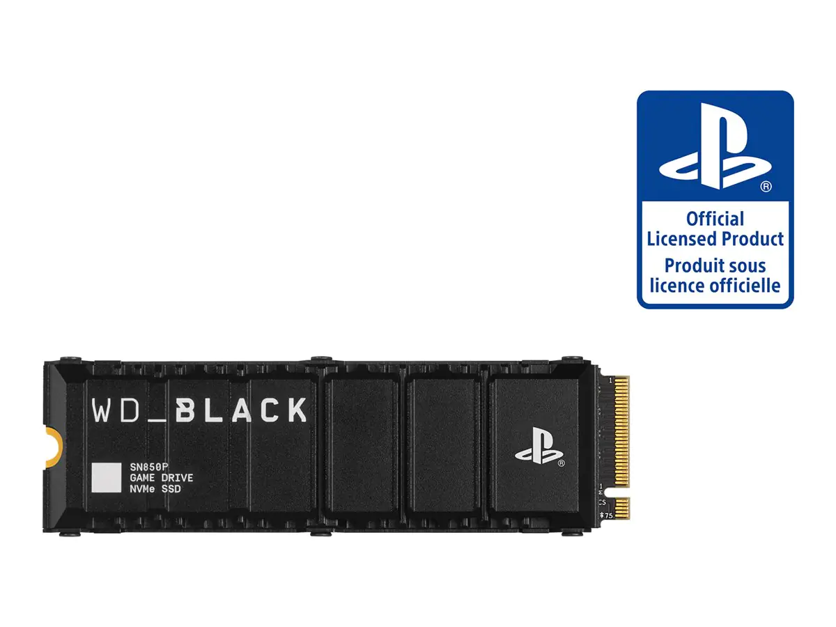 WD Black SN850P NVMe SSD WDBBYV0020BNC-WRSN - SSD - 2 TB - intern - M.2 2280 - PCIe 4.0 x4 (NVMe) - integrierter Kühlkörper