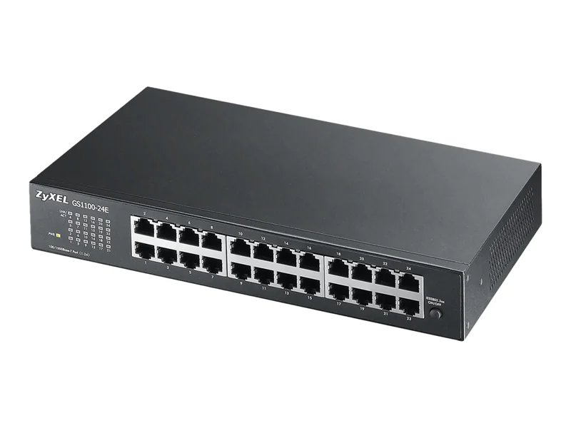 Zyxel GS-1100-24E - Switch - unmanaged - 24 x 10/100/1000 - an Rack montierbar, wandmontierbar