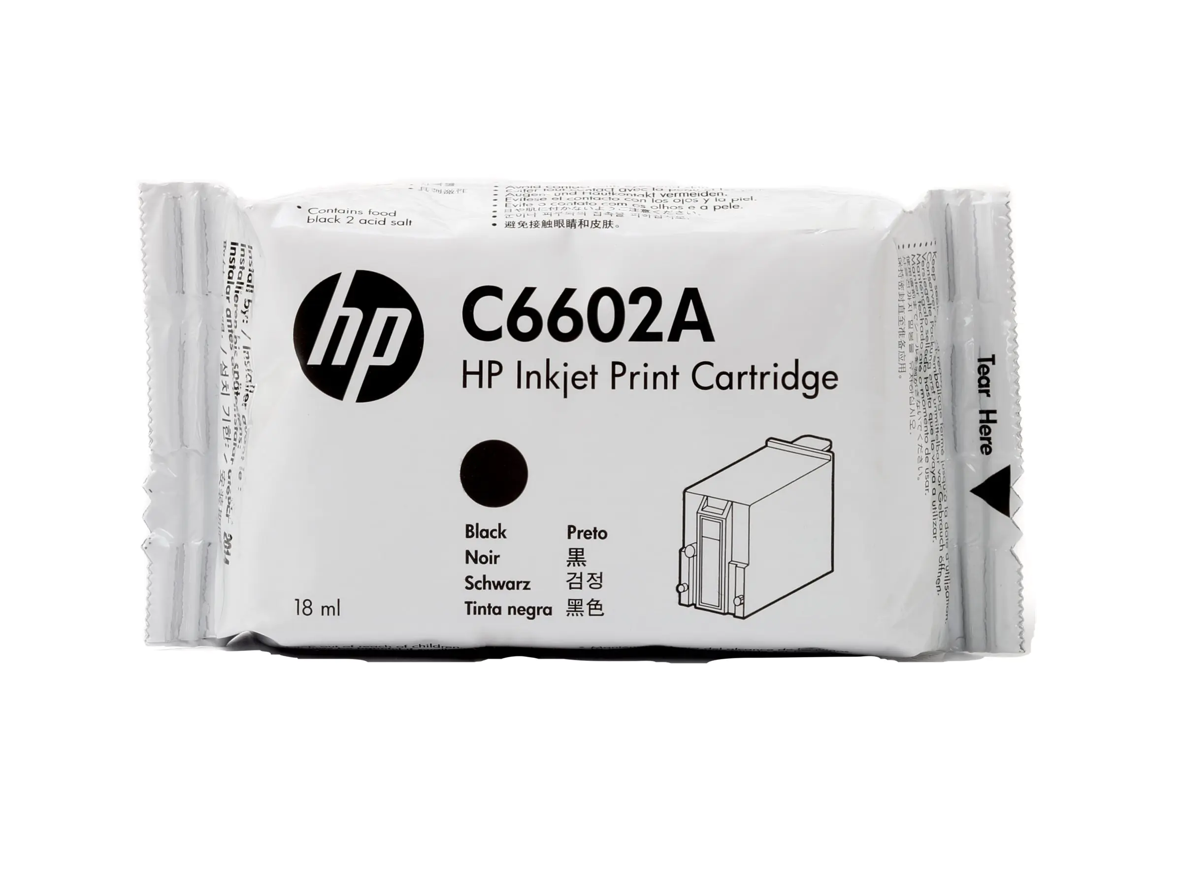 HP - 18 ml - Schwarz - kompatibel - Tintenpatrone - für Addmaster IJ 6080, 6160, 7100; Ithaca BANKjet 2500; KITCHENjet 1000; POSjet 1000, 1500