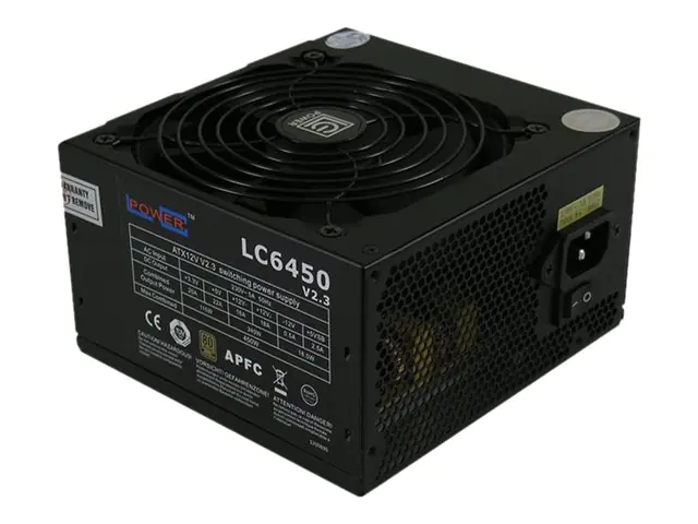 LC Power Super Silent Series LC6450 V2.3 - Netzteil (intern) - ATX12V 2.3 - 80 PLUS Bronze - 450 Watt - aktive PFC LC Power Super Silent Series LC6450 V2.3 - Netzteil (intern) - ATX12V 2.3 - 80 PLUS Bronze - 450 Watt - aktive PFC