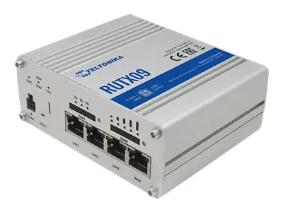 Teltonika RUTX09 - Router - WWAN 4-Port-Switch - 1GbE - an DIN-Schiene montierbar