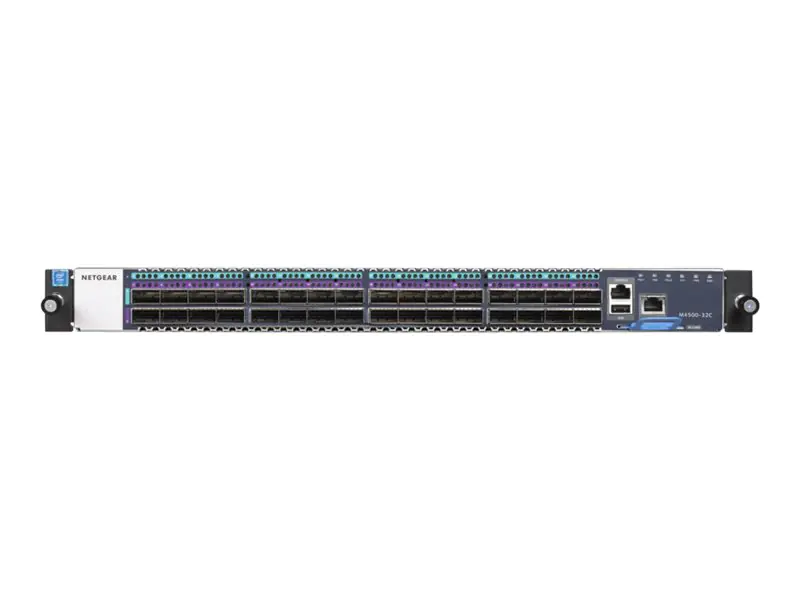 Netgear M4500-32C - Switch - L3 - managed - 32 x 10 Gigabit / 25 Gigabit / 40 Gigabit / 50 Gigabit / 100 Gigabit QSFP28 - an Rack montierbar