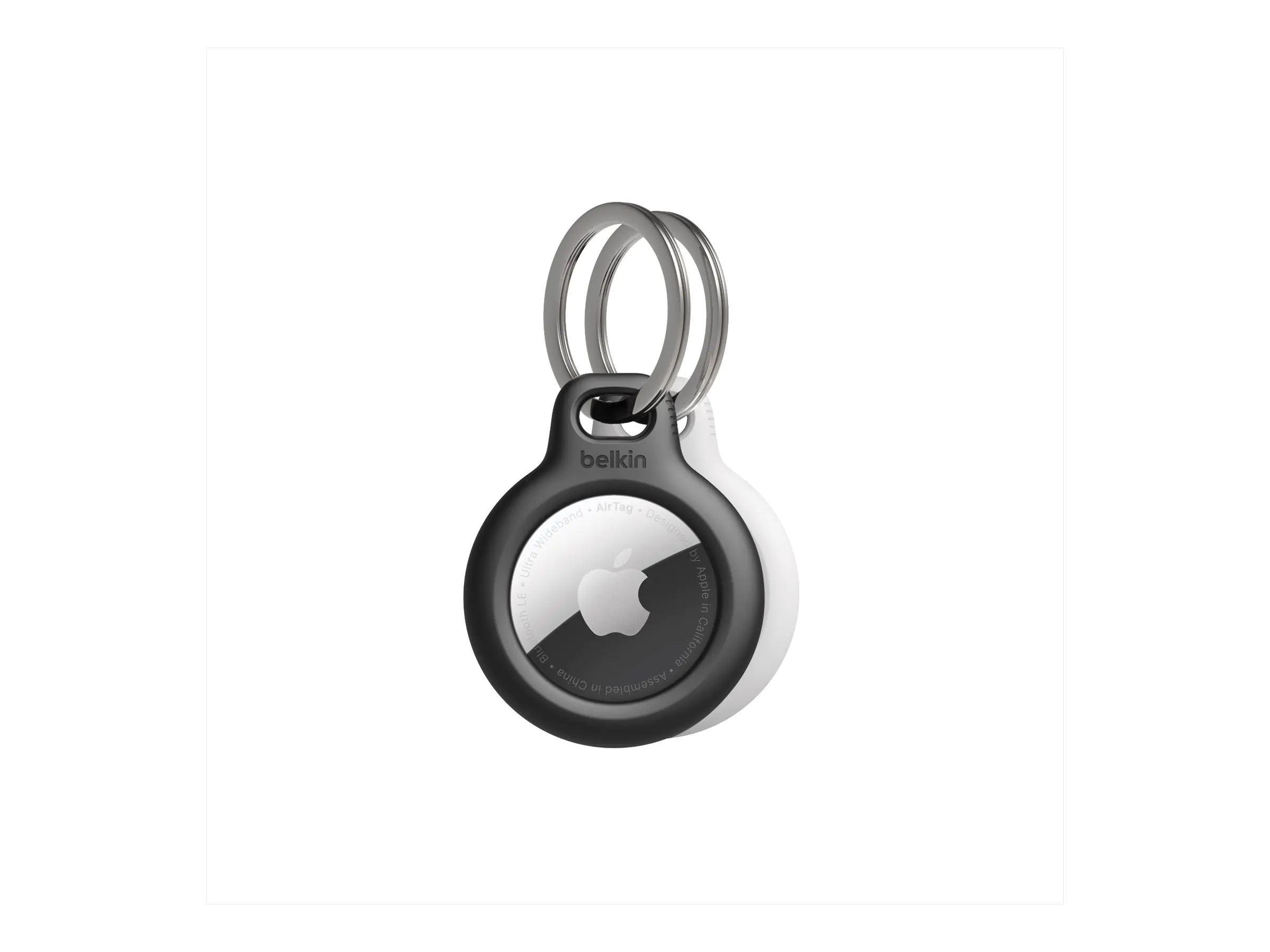 Belkin Secure Holder - Tasche für Airtag - Schwarz, weiß (Packung mit 2) - für Apple AirTag