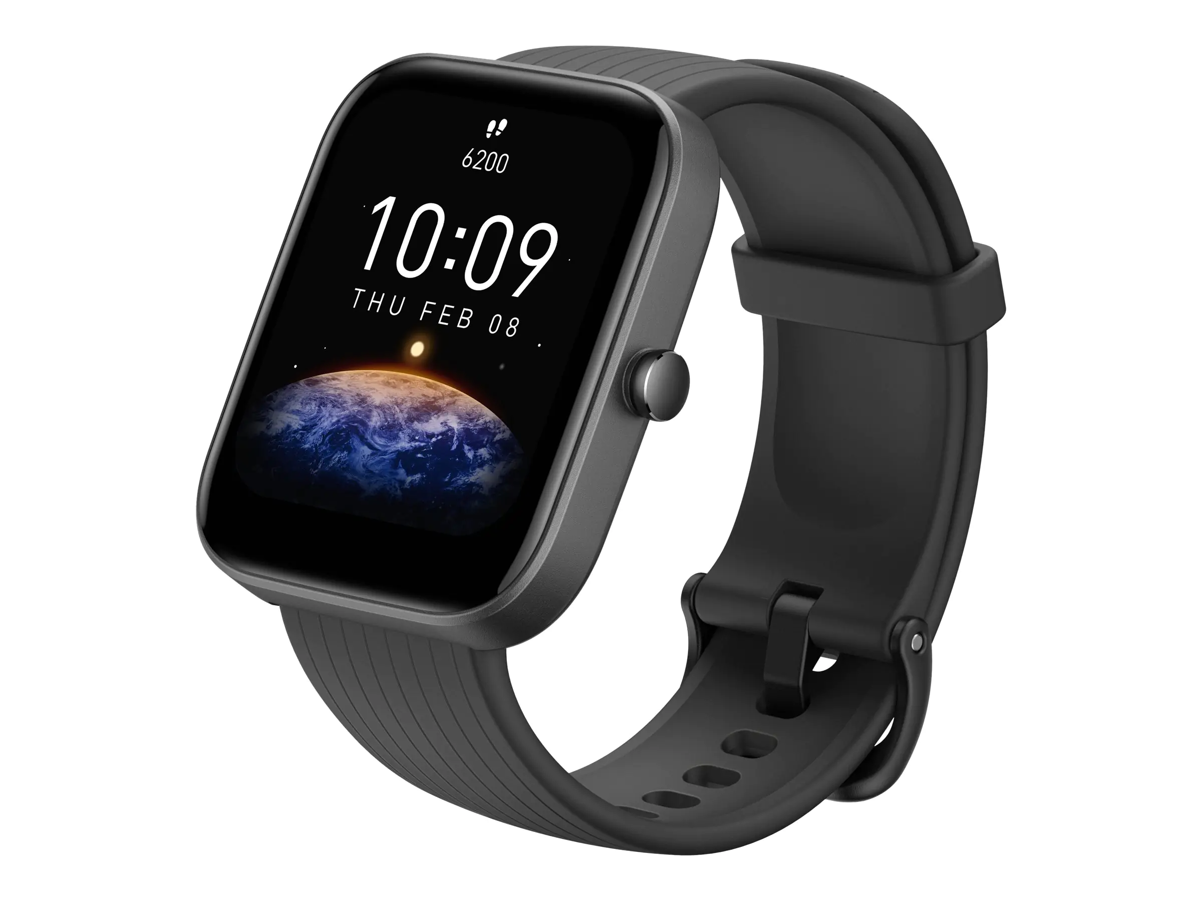 Amazfit Bip 3 Pro - Schwarz - intelligente Uhr mit Riemen - Silikon - schwarz - Handgelenkgröße: 153-218 mm - Anzeige 4.3 cm (1.69") - Bluetooth - 33.2 g