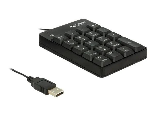 Delock Tastenfeld - USB - Schwarz - retail 12481