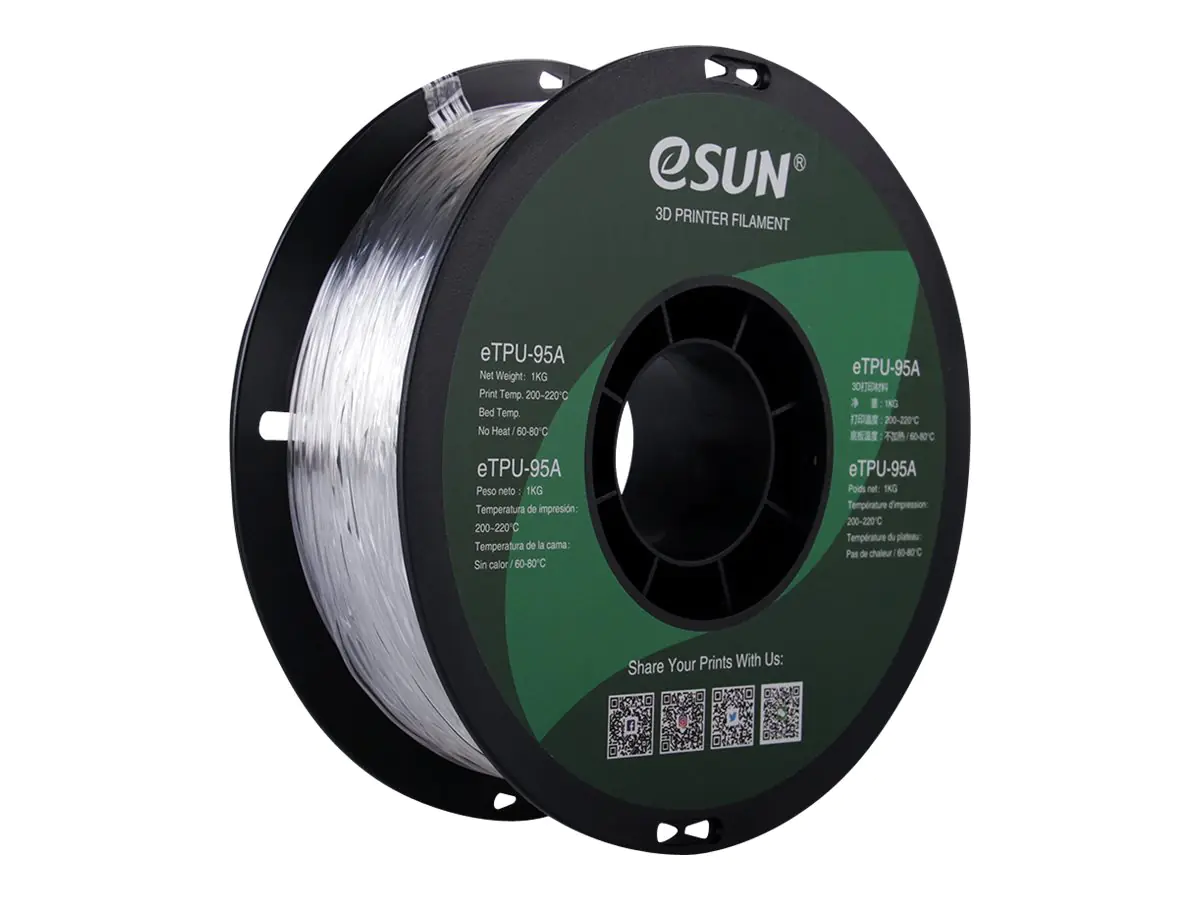 Esun Klar - 1 kg - TPU-95A Filament (3D) ETPU-95A175N1