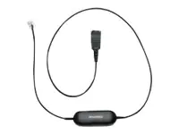 Jabra Smart Cord - Headset-Kabel - Schwarz - für Cisco IP Phone 78XX; BIZ 2300; Mitel 74XX; Dialog 42XX, 44XX, 5446; Snom 71X