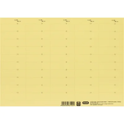 ELBA Beschriftungsschild 58 x 18 mm (B x H) 160g/m² Karton gelb 500 St./Pack. ELBA Beschriftungsschild 58 x 18 mm (B x H) 160g/m² Karton gelb 500 St./Pack.