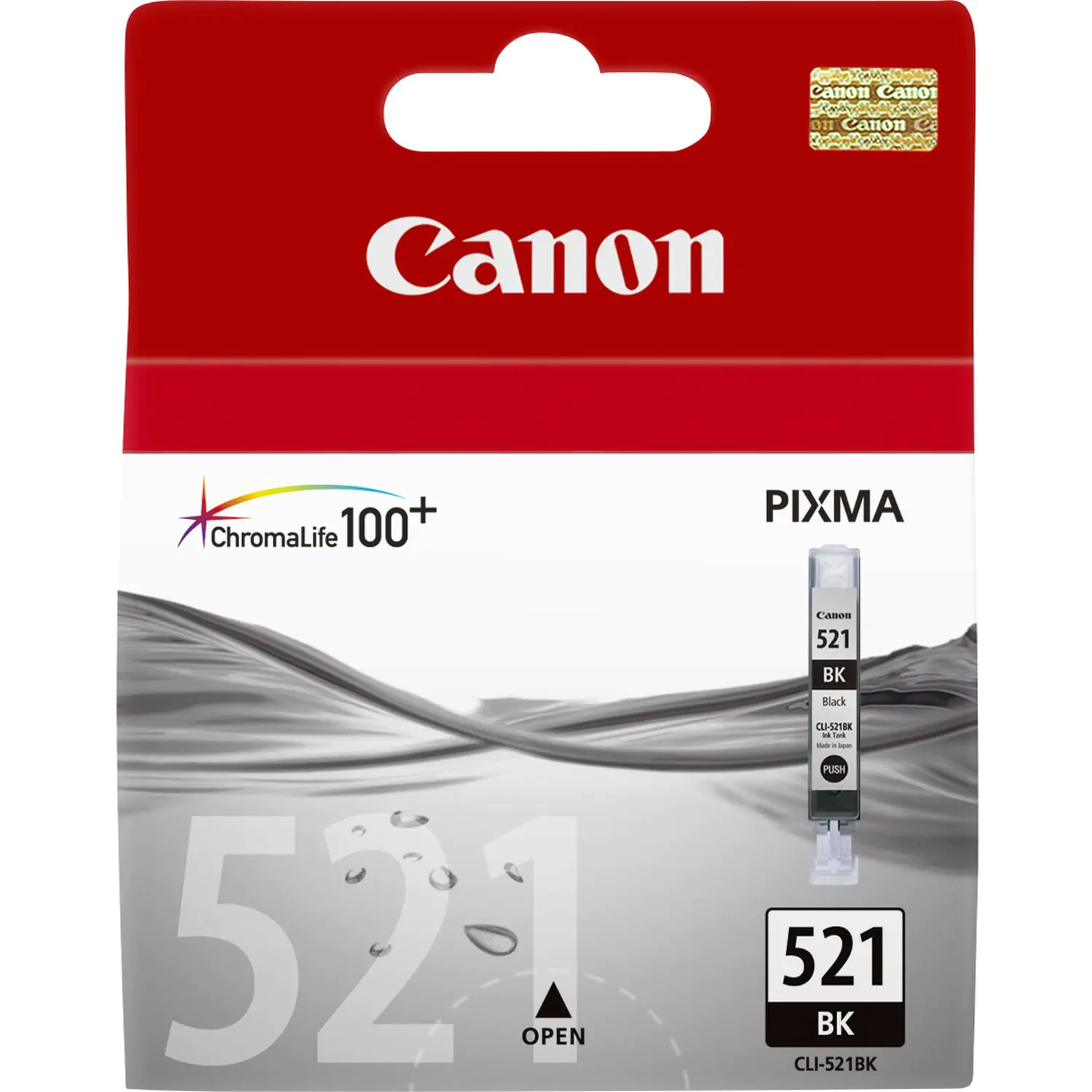 Canon CLI-521BK - 9 ml - Photo schwarz - Original - Tintenbehälter - für PIXMA iP3600, iP4700, MP540, MP550, MP560, MP620, MP630, MP640, MP980, MP990, MX860, MX870 Canon CLI-521BK - 9 ml - Photo schwarz - Original - Tintenbehälter - für PIXMA iP3600, iP4700, MP540, MP550, MP560, MP620, MP630, MP640, MP980, MP990, MX860, MX870