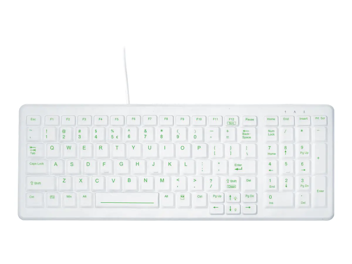 Active Key MedicalKey AK-C7000 - Tastatur - USB - Deutsch - weiß