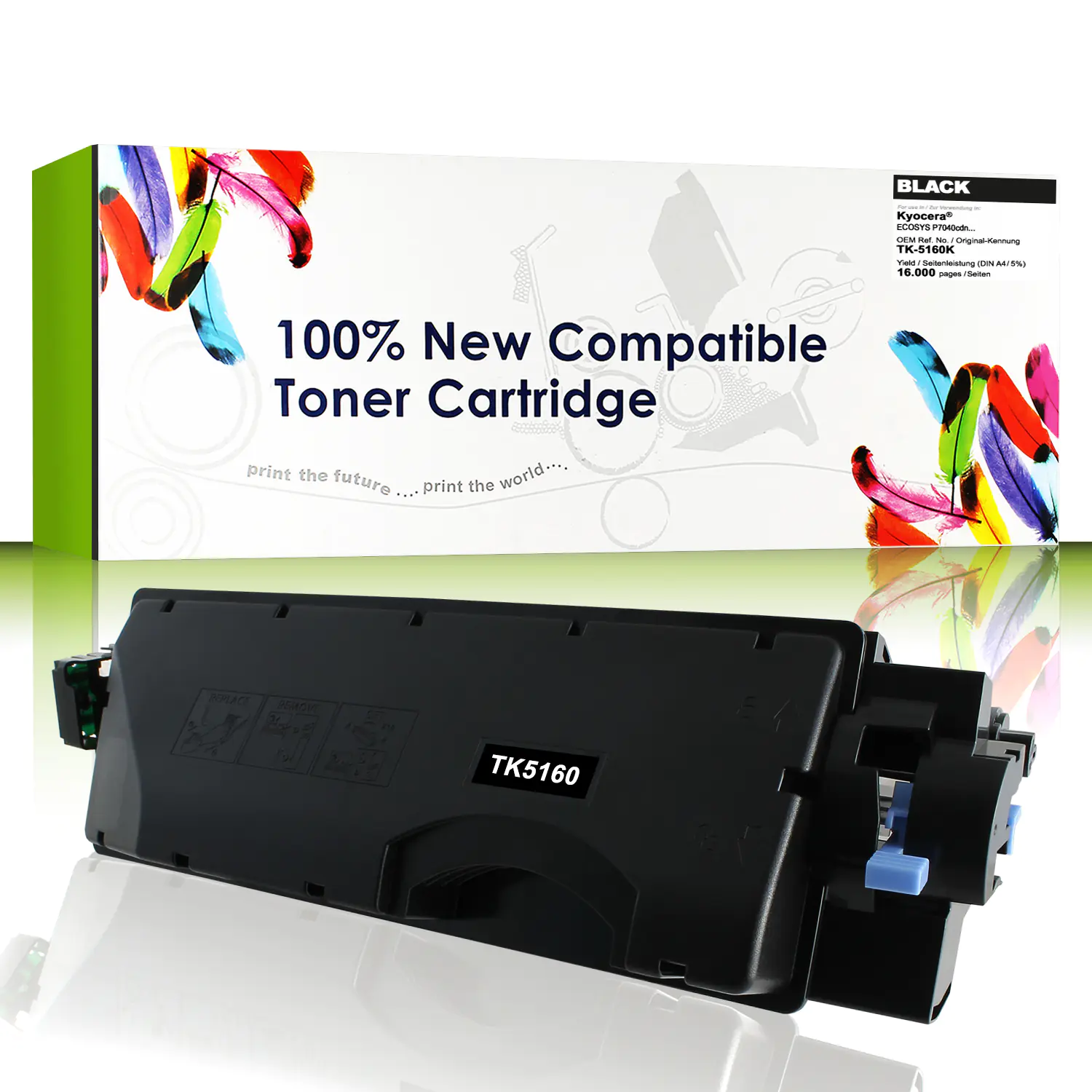 CartridgeWeb Toner kompatibel zu Kyocera/Mita 1T02NT0NL0 TK-5160K Schwarz 16.000 Seiten 1 Stück