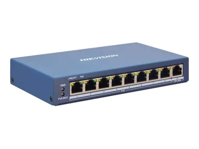 Hikvision DS-3E1309P-EI - Switch - Smart - 8 x 10/100 (PoE+) 301801788