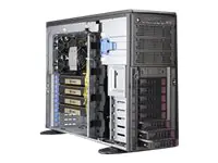 Supermicro SuperWorkstation 5049A-TR - Tower - 4U - keine CPU - RAM 0 GB - keine HDD - GigE, 10 GigE - kein Betriebssystem - Monitor: keiner - Schwarz