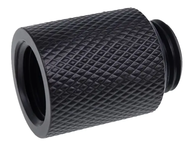 Alphacool Eiszapfen Connector Series Extension - Flüssigkühlsystemarmatur - Deep Black