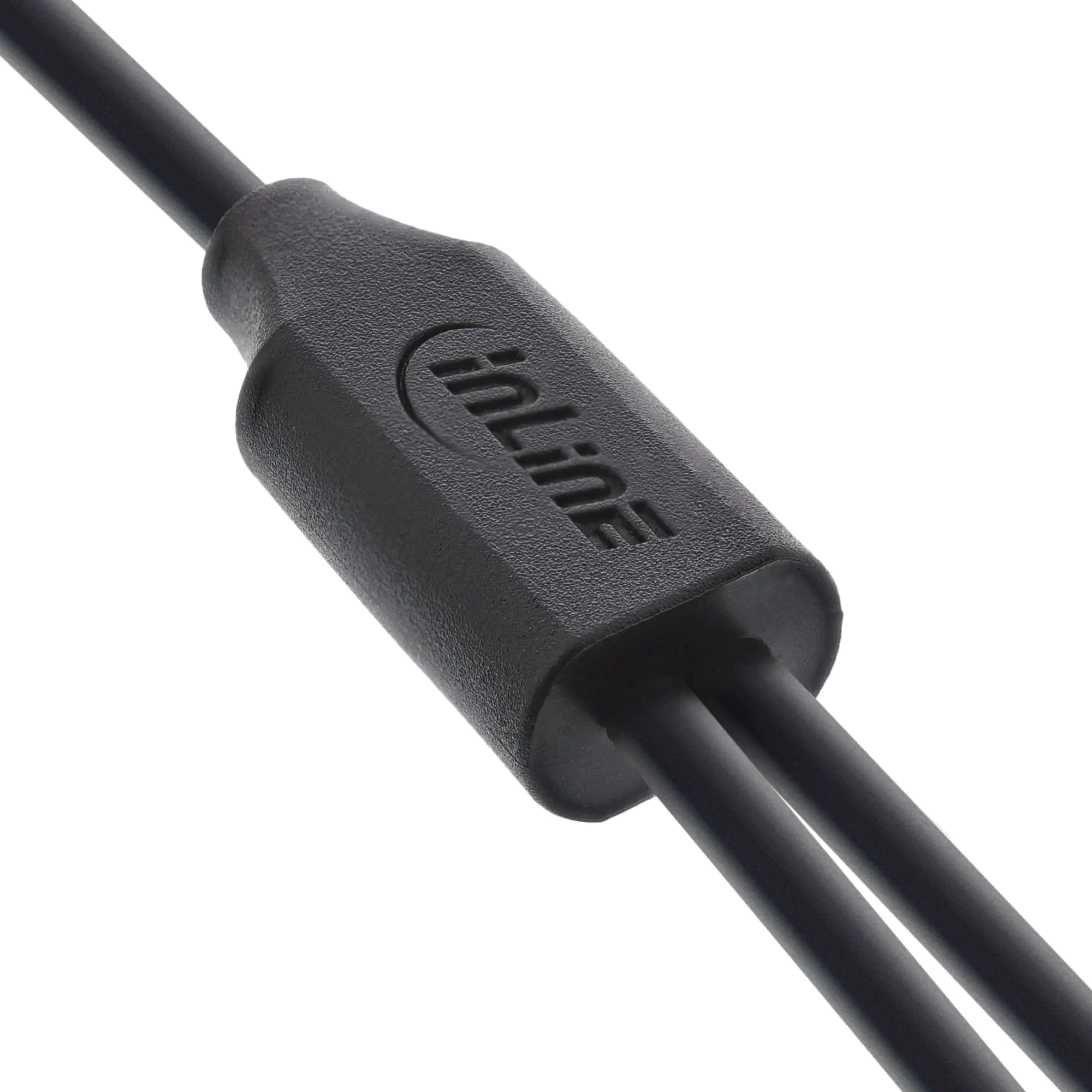 InLine USB 2in1 Y-Ladekabel 1x USB-A Stecker an 2x USB-C Stecker schwarz 2m - Kabel - Digital/Date