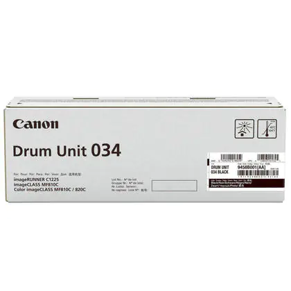 Canon 034 - Schwarz - Original - Trommeleinheit - für ImageCLASS MF810Cdn, MF820Cdn; imageRUNNER C1225, C1225iF Canon 034 - Schwarz - Original - Trommeleinheit - für ImageCLASS MF810Cdn, MF820Cdn; imageRUNNER C1225, C1225iF