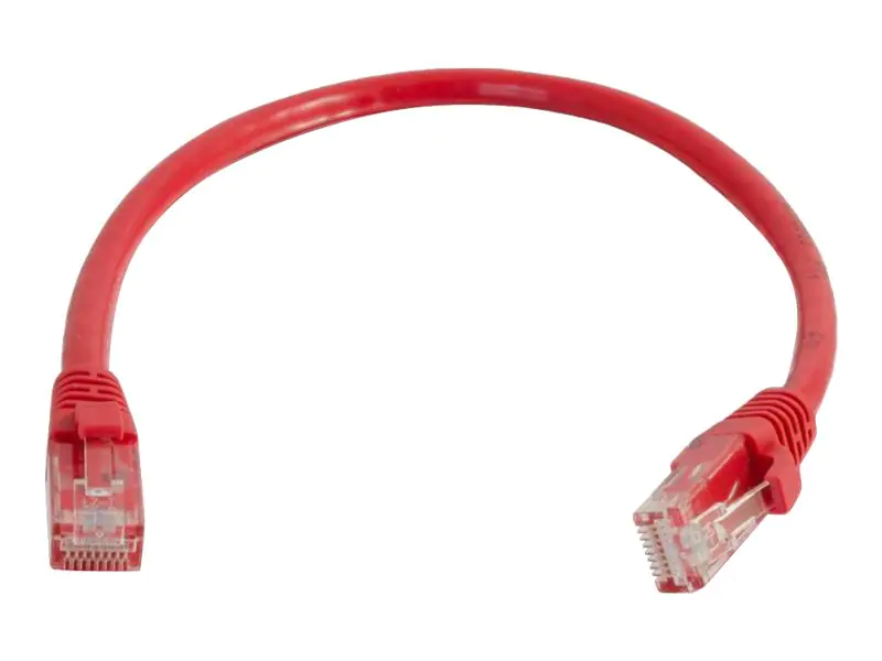 C2G Cat6 Booted Unshielded (UTP) Network Patch Cable - Patch-Kabel - RJ-45 (M) zu RJ-45 (M) - 2 m - UTP - CAT 6 - geformt, ohne Haken, verseilt - Rot
