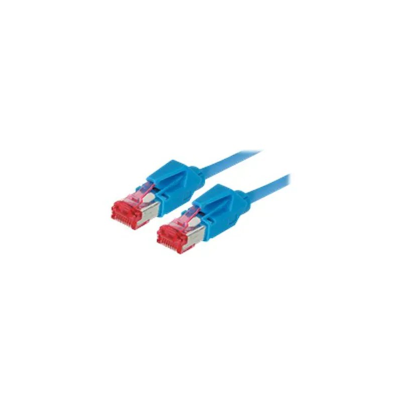 exertis Connect - Patch-Kabel - RJ-45 (M) zu RJ-45 (M) - 50 cm - SFTP - CAT 6 - halogenfrei - Blau