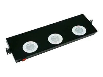 TRITON Rack-Leuchte - RAL 7035 - 1U - 48.3 cm (19")