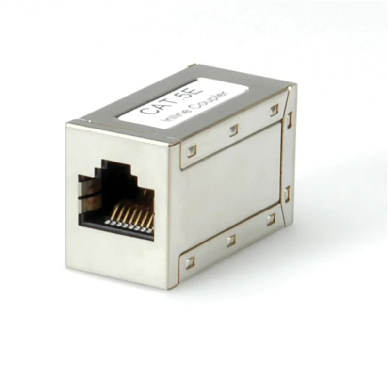 Roline - Netzwerkkoppler - RJ-45 (W) zu RJ-45 (W) - abgeschirmt - CAT 5e - Silber Roline - Netzwerkkoppler - RJ-45 (W) zu RJ-45 (W) - abgeschirmt - CAT 5e - Silber