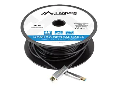 Lanberg Premium Hochgeschwindigkeit - HDMI-Kabel mit Ethernet - HDMI männlich zu HDMI männlich -